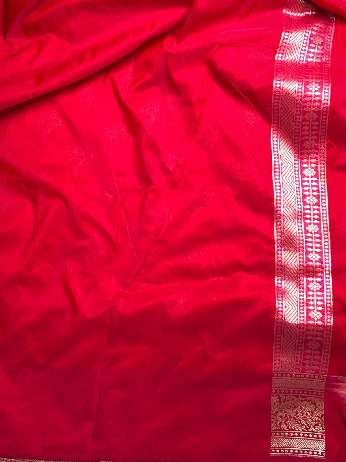 Crimson Red Benarasi Saree