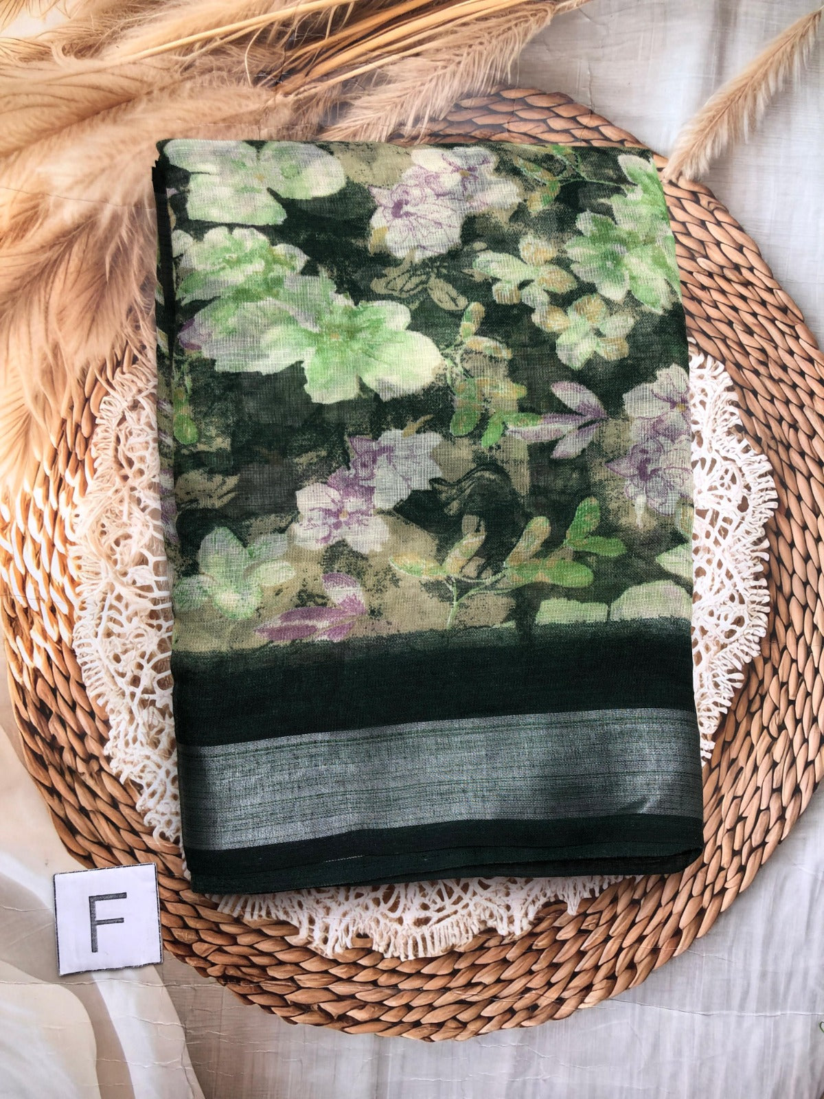 Lenin with floral designs