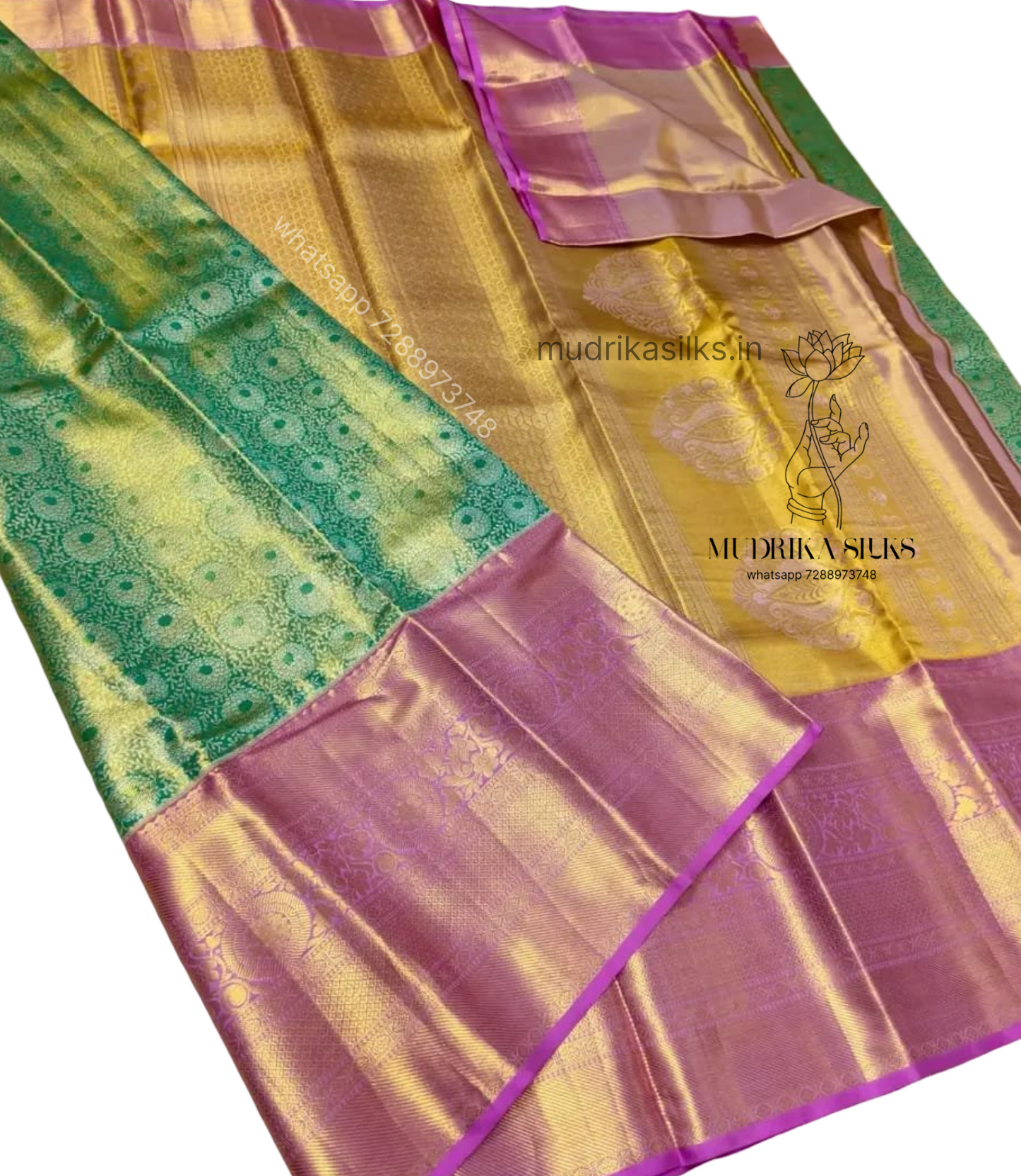 Elegant combination of mint green and baby pink