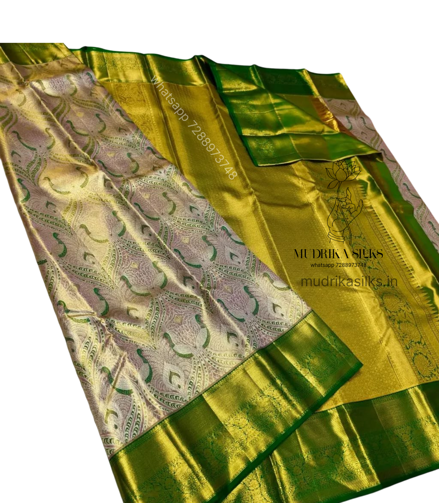 Pastel saree with allover design and beautiful border