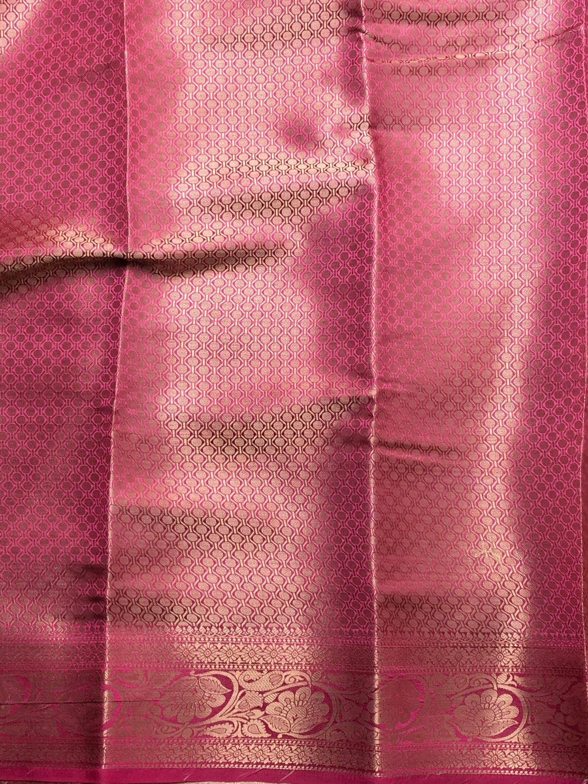 Soft silk saree with allover floral design