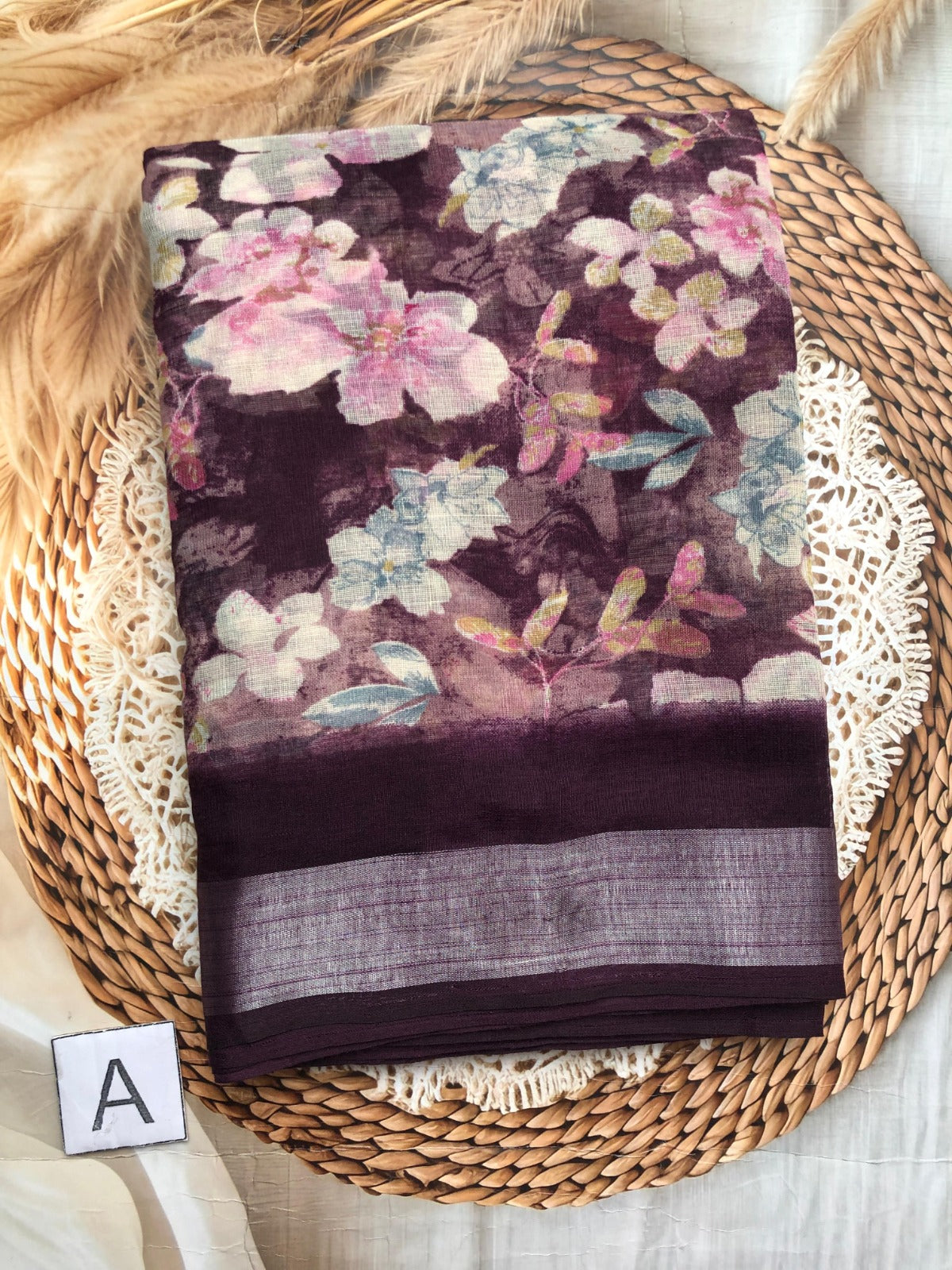 Lenin with floral designs