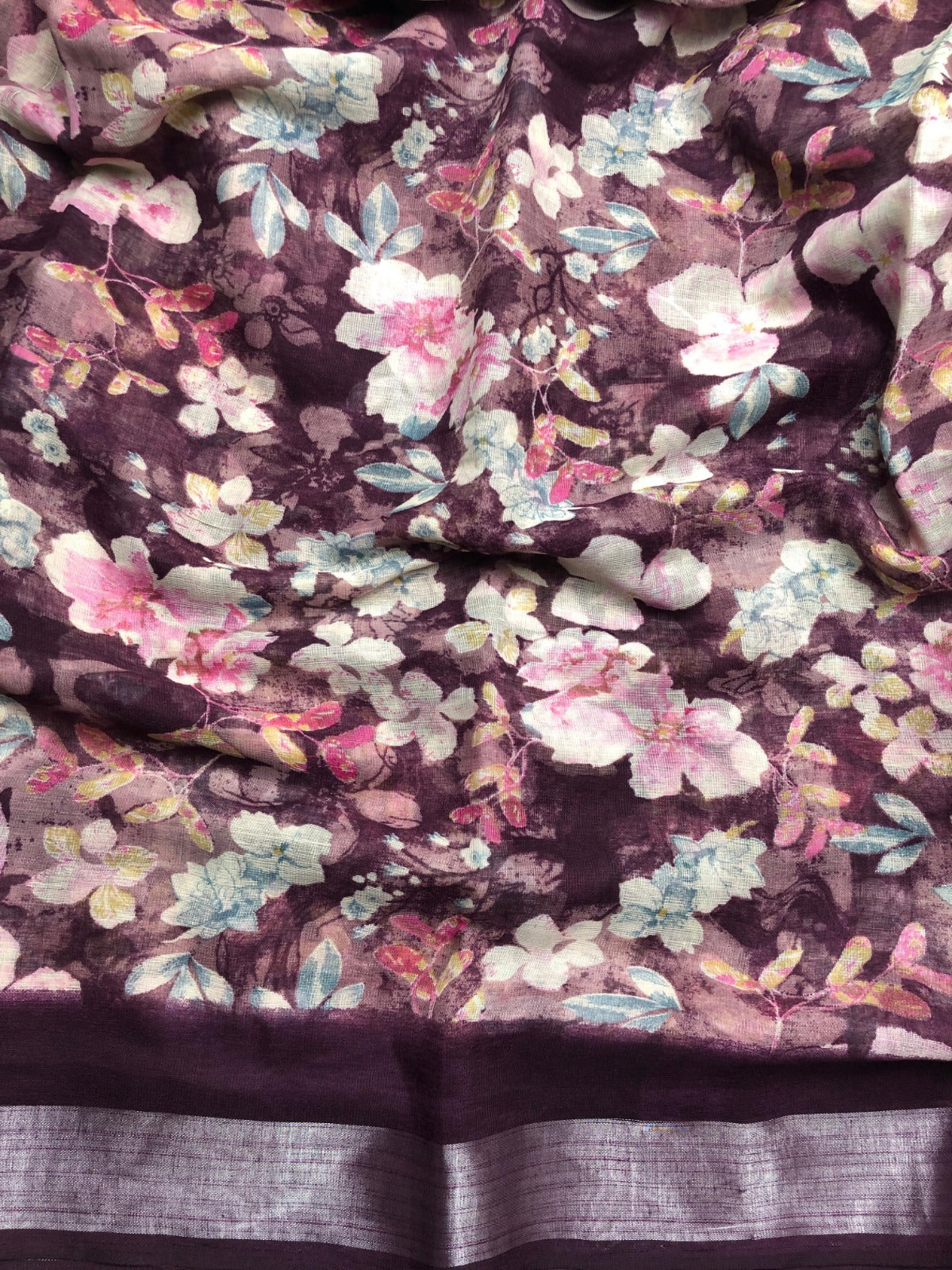 Lenin with floral designs