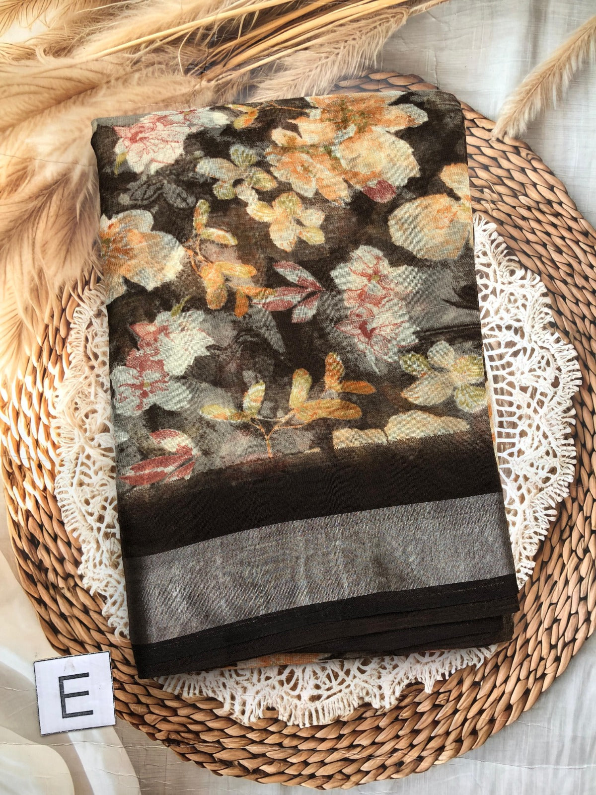 Lenin with floral designs