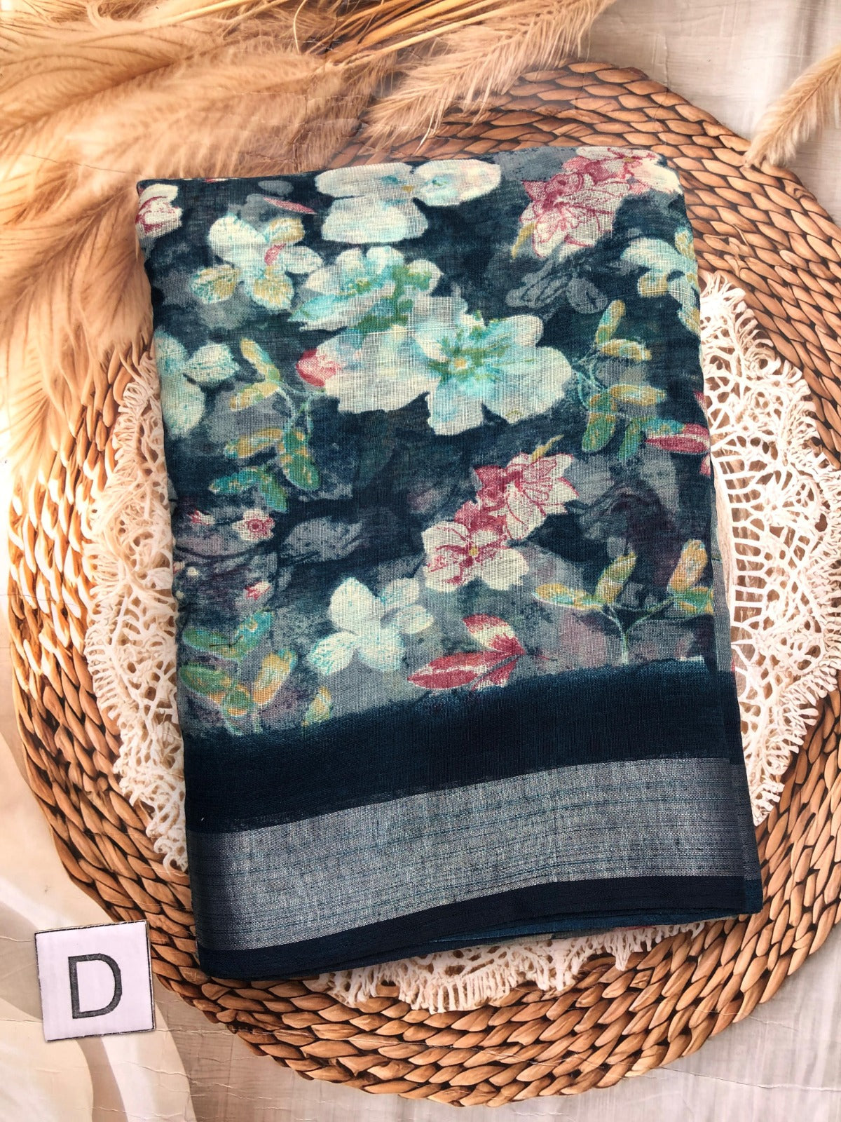 Lenin with floral designs