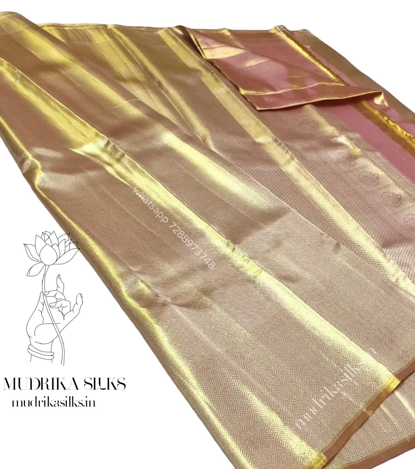 Tissue Kanchipattu silk saree for wedding