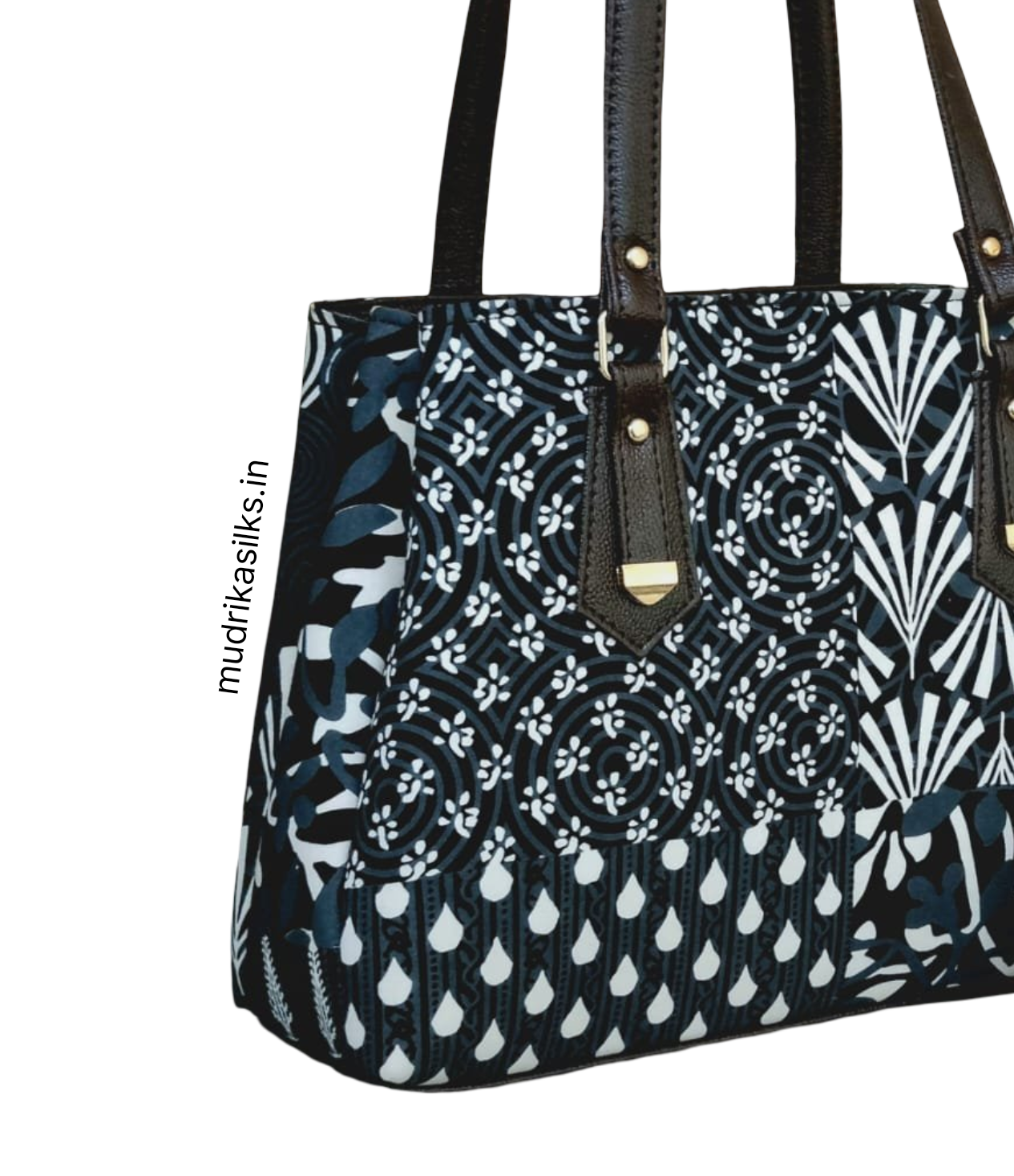 Unique printed tote handbag