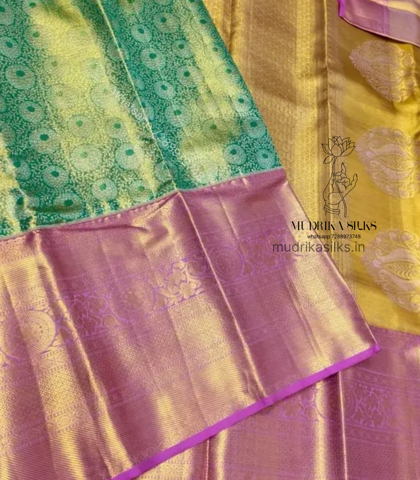 Elegant combination of mint green and baby pink