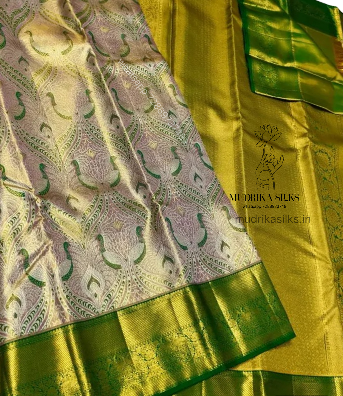 Pastel saree with allover design and beautiful border